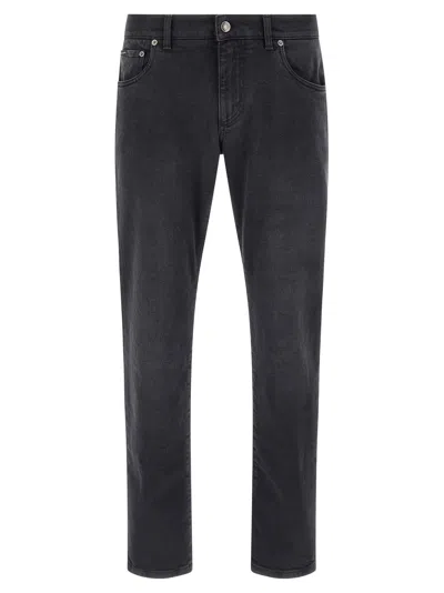 Dolce & Gabbana Stretch Jeans In Black
