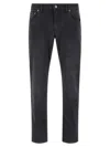 Dolce & Gabbana Dg Essentials Slim-fit Jeans In Black