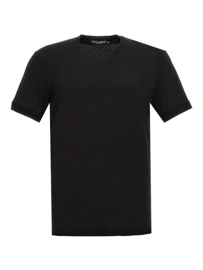 Dolce & Gabbana Stretch Jersey T-shirt In Black