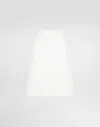 Dolce & Gabbana Stretch Mat Mini Skirt In White