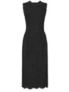 Dolce & Gabbana Stretch Midi Dress Sleeveless In Black