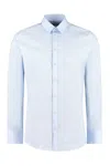 Dolce & Gabbana Men's Stretch Poplin Shirt In Light Blue