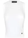 Dolce & Gabbana Knitted Tank Top In White