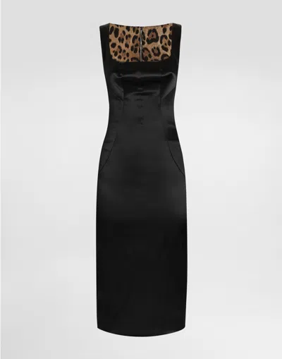 DOLCE & GABBANA STRETCH SATIN DRESS