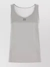 Dolce & Gabbana Stretch Satin Tank Top With Metal Embellishment