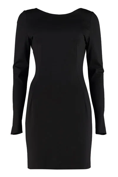 Dolce & Gabbana Stretch Sheath Dress In Black
