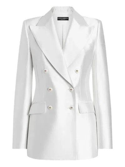 DOLCE & GABBANA DOLCE & GABBANA STRETCH SILK BLAZER
