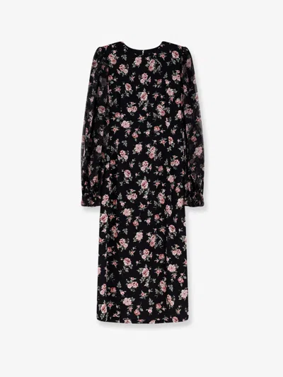 Dolce & Gabbana Women Stretch Silk Dress In Black