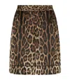 Dolce & Gabbana Leopard-print Silk-twill Shorts