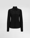 Dolce & Gabbana Pointed-collar Shirt In Black