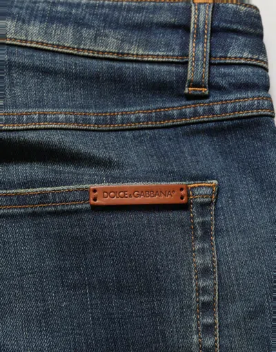 Dolce & Gabbana Stretch Skinny Denim Jeans In Blue