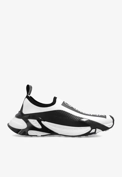 Dolce & Gabbana Stretch Slip-on Sneakers In White