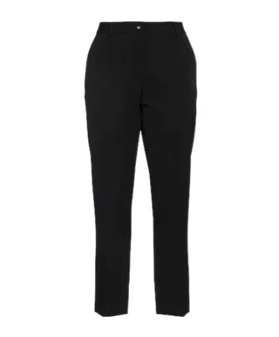 Dolce & Gabbana Stretch Straight Leg Pants In Black