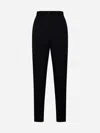 Dolce & Gabbana Women Stretch Wool And Silk Trousers In Black