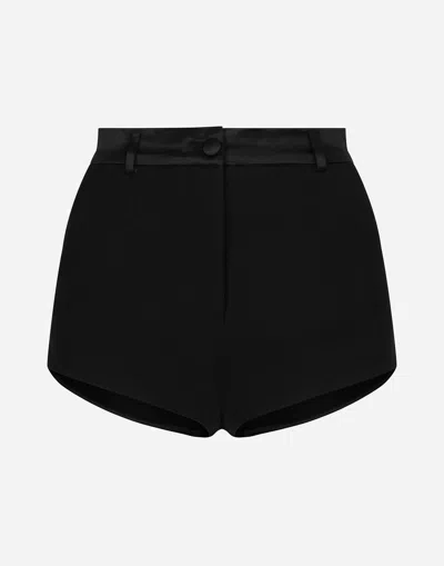 DOLCE & GABBANA STRETCH WOOL HIGH-WAISTED TUXEDO PANTIES