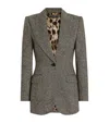 Dolce & Gabbana Stretch-wool Single-breasted Blazer In Gray