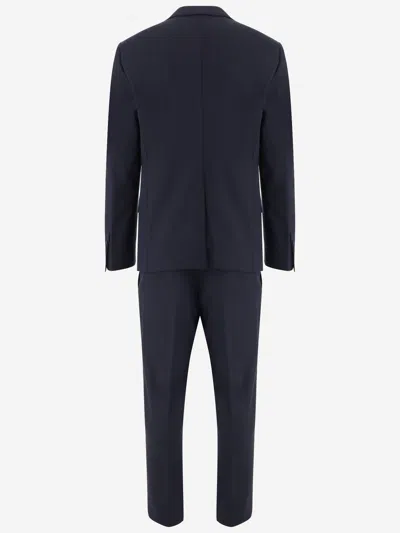 Dolce & Gabbana Stretch Wool Suit In Blue