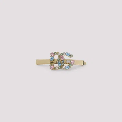 Dolce & Gabbana Strik Speld Swarovski Versierd In Gold