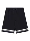 Dolce & Gabbana Stripe-detail Shorts In Blue