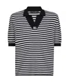 Dolce & Gabbana V-neck Polo Shirt In Black