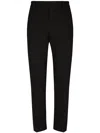 Dolce & Gabbana Stripe-print Tailored Trousers In Black