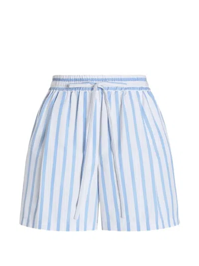Dolce & Gabbana Stripe Shorts In Blue