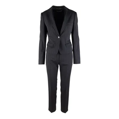 Pre-owned Dolce & Gabbana Stripe Suit - '10s In Black