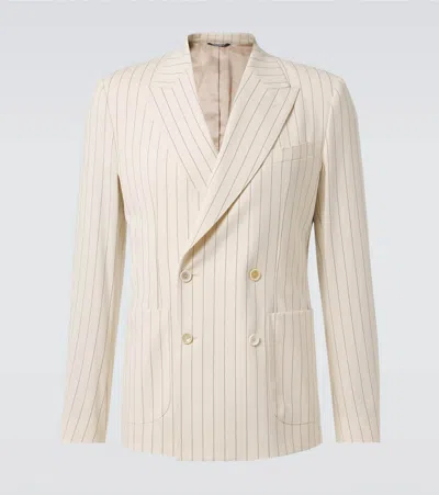 Dolce & Gabbana Striped Cotton-blend Blazer