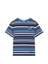 Dolce & Gabbana Striped Appliqué T-shirt In Multi