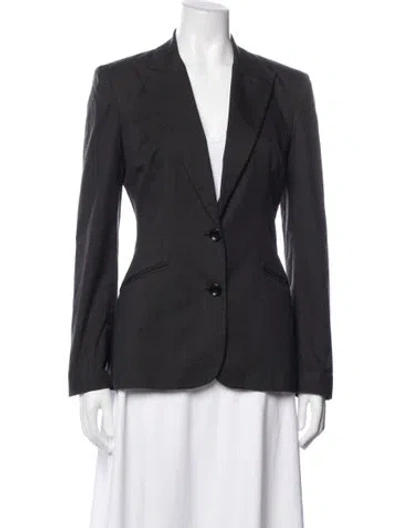 Pre-owned Dolce & Gabbana Striped Blazer In Black