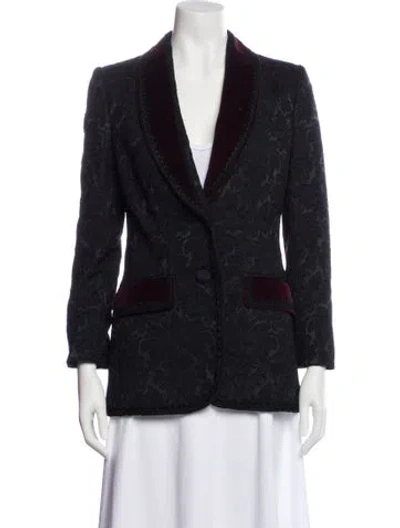 Pre-owned Dolce & Gabbana Striped Blazer In Blue