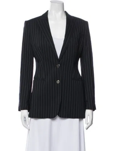Pre-owned Dolce & Gabbana Striped Blazer In Blue