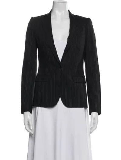 Pre-owned Dolce & Gabbana Striped Blazer In Blue