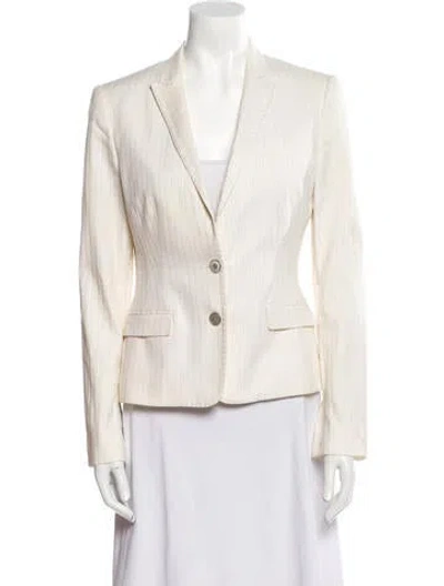 Pre-owned Dolce & Gabbana Striped Blazer In Neutral