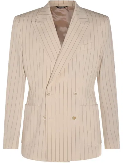 DOLCE & GABBANA STRIPED BLAZER
