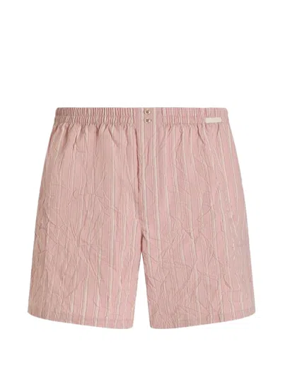 Dolce & Gabbana Striped Boxers In Pink