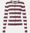 Dolce & Gabbana Striped Cardigan In Multicoloured