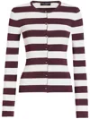 DOLCE & GABBANA STRIPED CARDIGAN