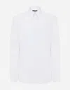 Dolce & Gabbana Striped Cotton Martini-fit Shirt In Multicolor