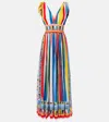 Dolce & Gabbana Striped Cotton Maxi Dress