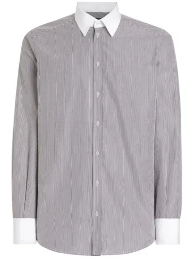 DOLCE & GABBANA STRIPED COTTON SHIRT