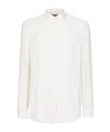 Dolce & Gabbana Striped Poplin Martini-fit Shirt In White