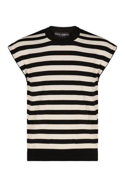 Dolce & Gabbana Striped Cotton Jumper