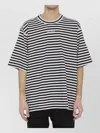 Dolce & Gabbana Striped Short-sleeved T-shirt In Black