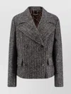Dolce & Gabbana Pinstriped Wool-blend Double-breasted Jacket In Gray