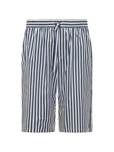 Dolce & Gabbana Bermuda Shorts Featuring Vertical Stripes Back Pocket In Multi