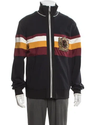 Pre-owned Dolce & Gabbana Striped Jacket W/ Tags In Black