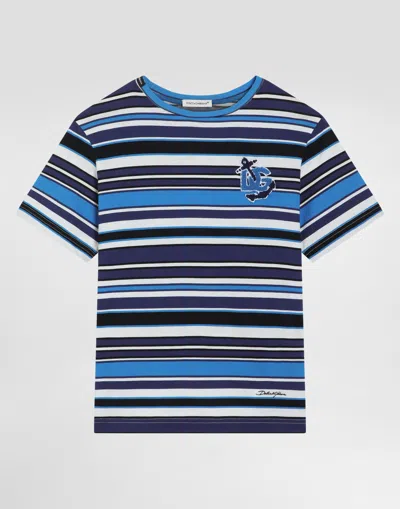 DOLCE & GABBANA STRIPED JERSEY T-SHIRT