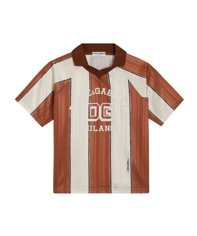 Dolce & Gabbana Kids' Striped Jersey T-shirt In Multi