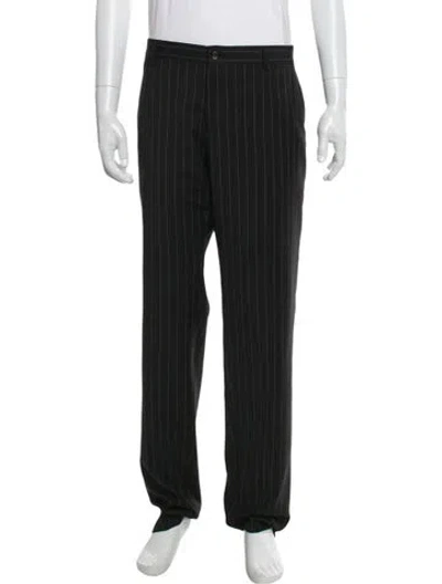 Pre-owned Dolce & Gabbana Striped Joggers In Gray